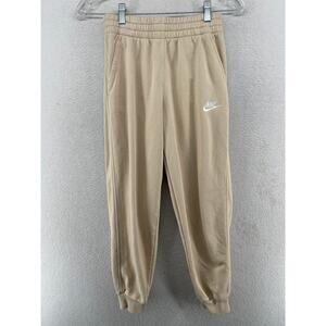 NIKE Jogger M Youth Sportswear Club Fleece Jogger Sweatpants Pull On Beige